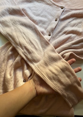 Zara Koton Düğmeli Kadın Hırka