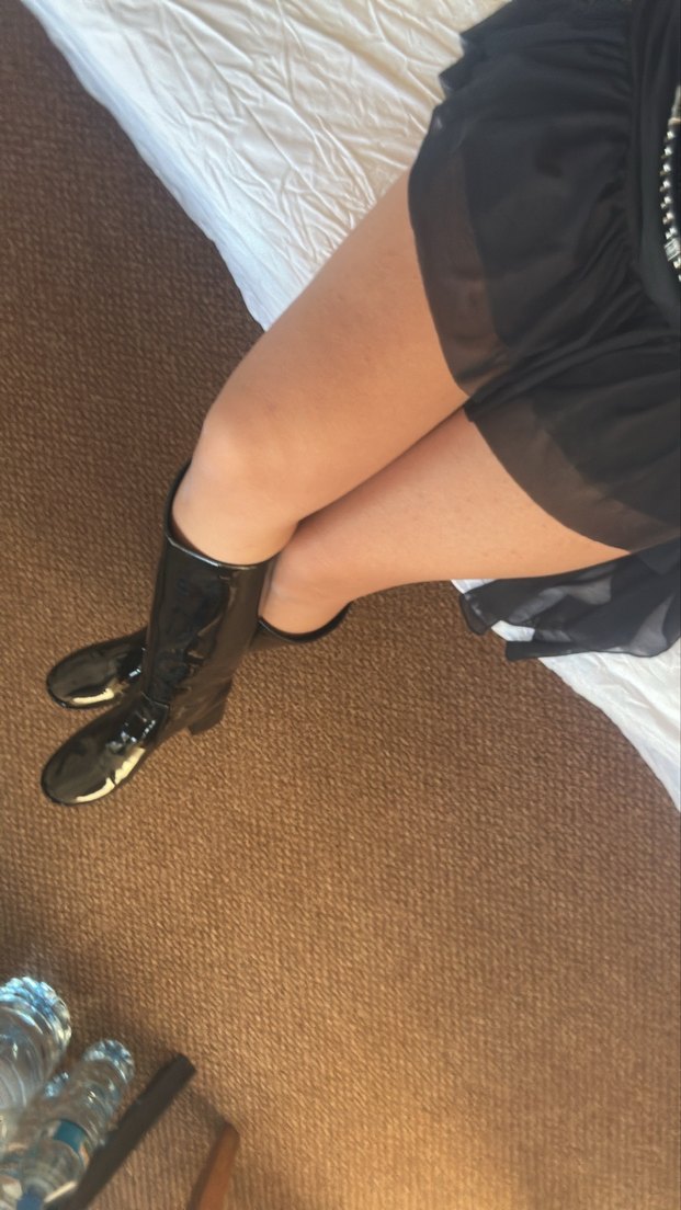 İpekyol rugan Siyah Dizüstü Topuklu Çizme - Görsel 2