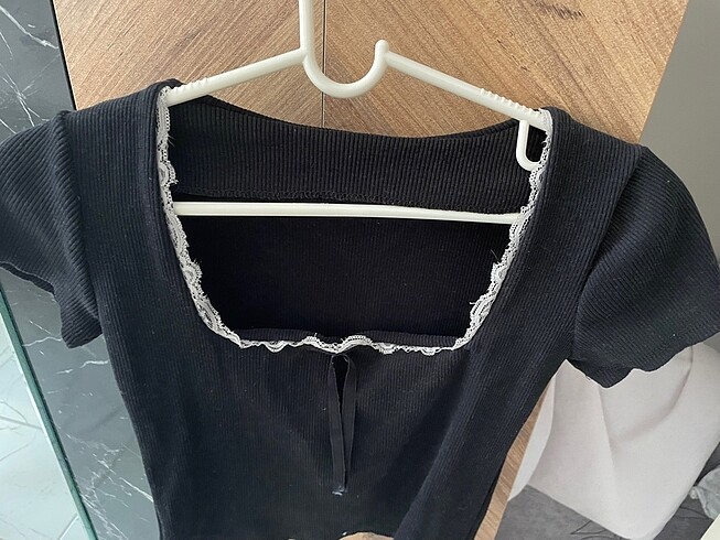 s Beden Dantel ve kurdele detaylı Lolita bluz