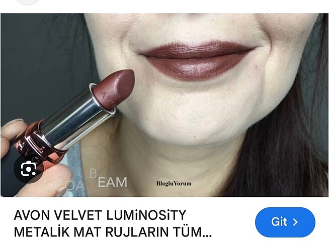 Beden Avon Cocoa beam metalik ruj