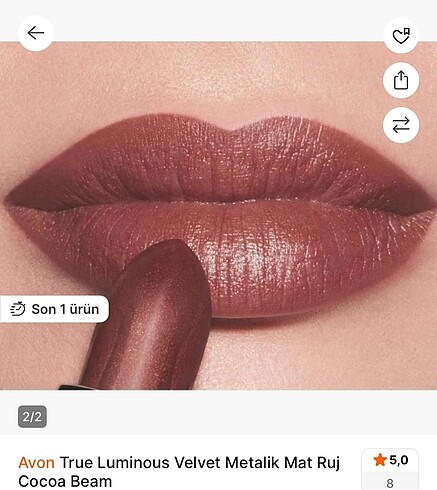 Avon Avon Cocoa beam metalik ruj