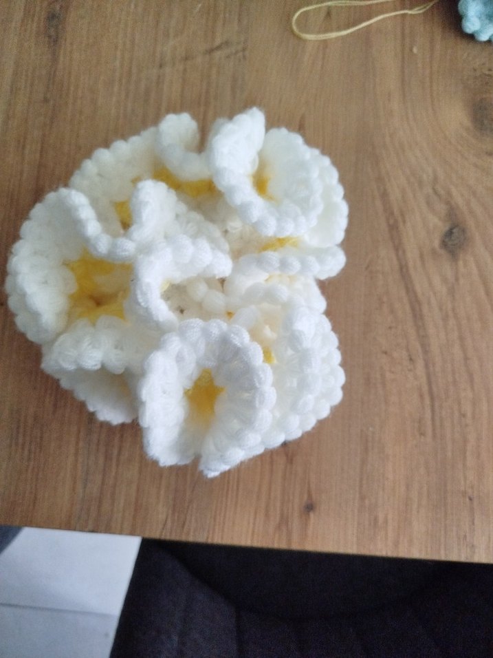 Beyaz Örgü Banyo lifi - Görsel 3