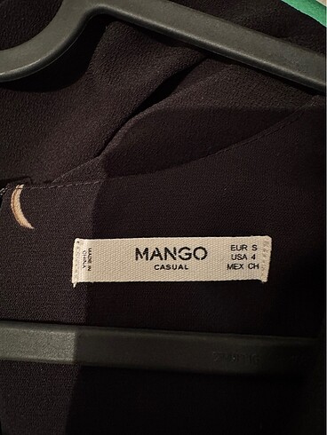 s Beden siyah Renk Mango elbise
