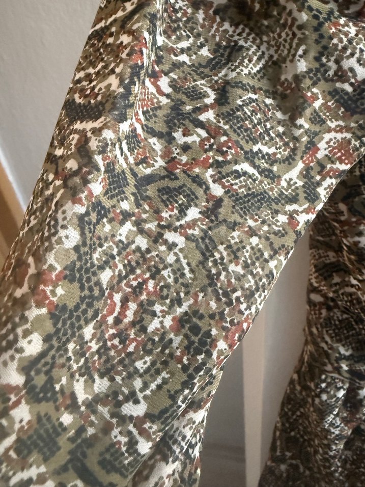 Yılan Desenli Uzun Kollu Bohem Kadın Abiye Elbise - Görsel 5