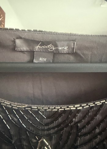 Gri Nakışlı Boncuklu Kadın elbise - Görsel 5