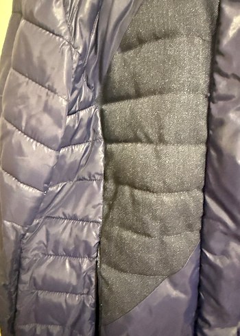 Lacivert Midi Kadın Mont - Görsel 2