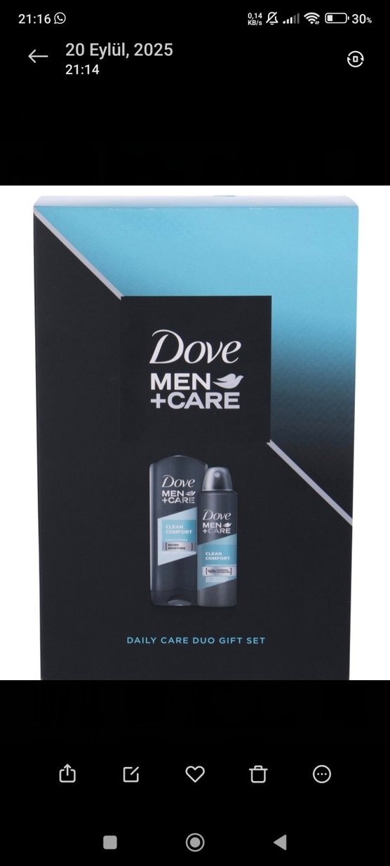 Dove Erkek duş jeli deodorant seti - Görsel 2