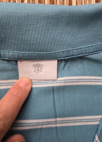 Gri Çizgili Erkek Polo Tişört - Görsel 5