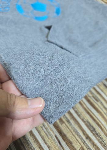 Kapüşonlu Gri Erkek Çocuk Sweatshirt - Görsel 6