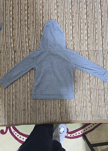 Kapüşonlu Gri Erkek Çocuk Sweatshirt - Görsel 2