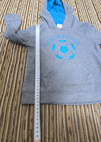 Kapüşonlu Gri Erkek Çocuk Sweatshirt - Görsel 9