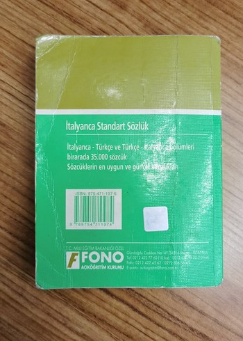 FONO İtalyanca-Türkçe Standart Sözlük - Görsel 2