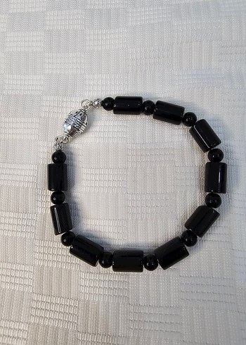 Erkek Siyah Goth Bileklik