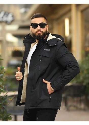 xxl Beden Doxger Kışlık Içi Kürklü Erkek Mont