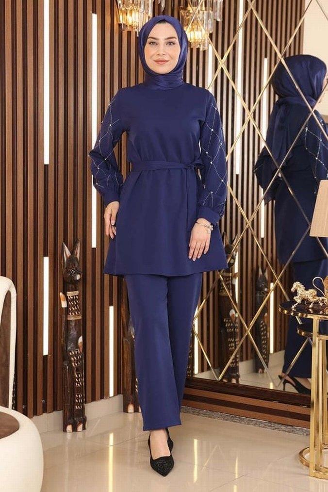 TAŞ DETAYLİ İKİLİ TAKİM - Görsel 2