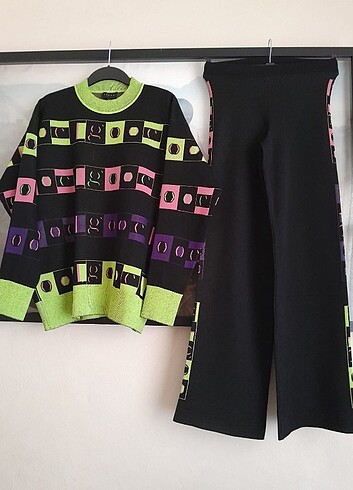 İkili triko takim S beden  - Görsel 4