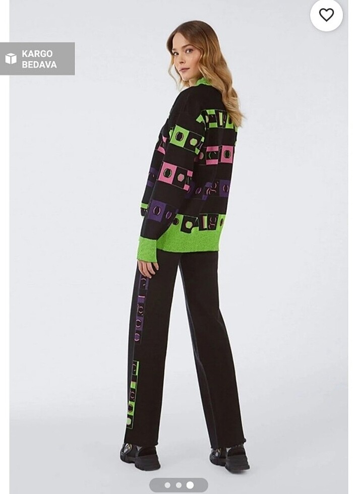 İkili triko takim S beden  - Görsel 3