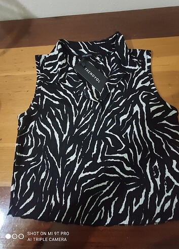 l Beden siyah Renk Crop bluz 