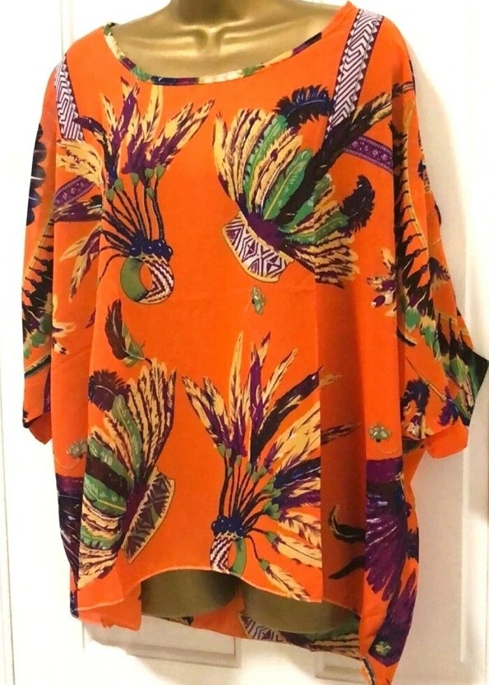 şifon çiçekli bluz - Görsel 3