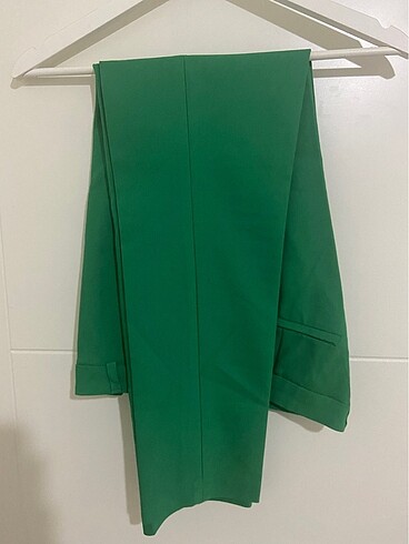 38 Beden yeşil Renk Koton Yeşil Cepli Pantolon