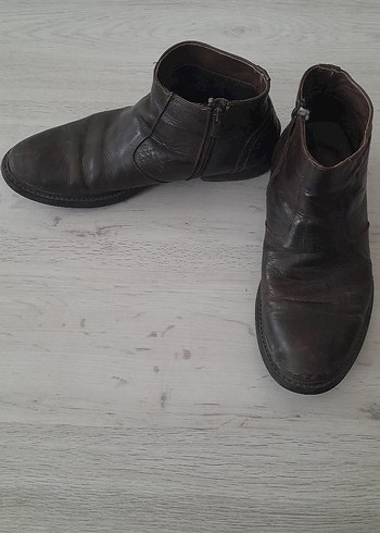 Kahverengi Deri Erkek Botları - Görsel 9