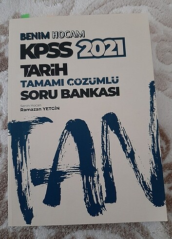 KPSS 2021 Tarih Benim Hocam Soru Bankası