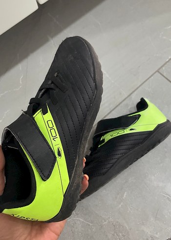32 Beden siyah Renk Siyah Erkek Çocuk Spor Krampon