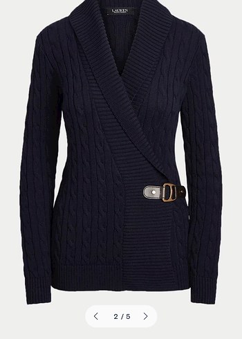 Ralph Lauren Ralph Lauren lacivert Uzun Kollu pamuklu kazak