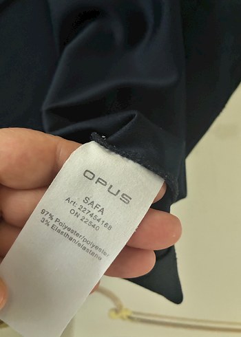 Opus oversize lacivert salaş rahat üst - Görsel 4