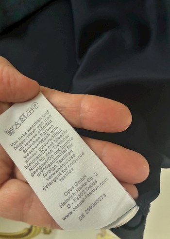 Opus oversize lacivert salaş rahat üst - Görsel 6