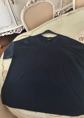 Opus oversize lacivert salaş rahat üst - Görsel 5