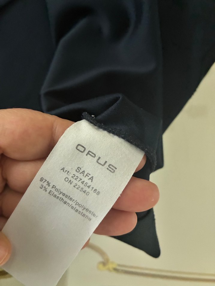 Opus oversize lacivert salaş rahat üst - Görsel 4