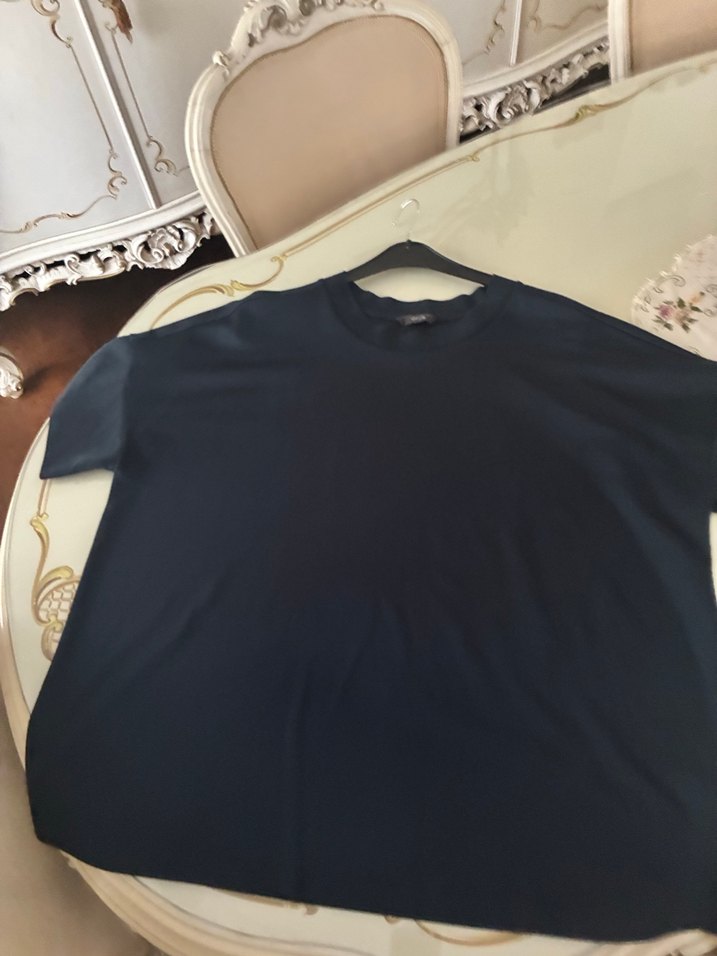 Opus oversize lacivert salaş rahat üst - Görsel 5