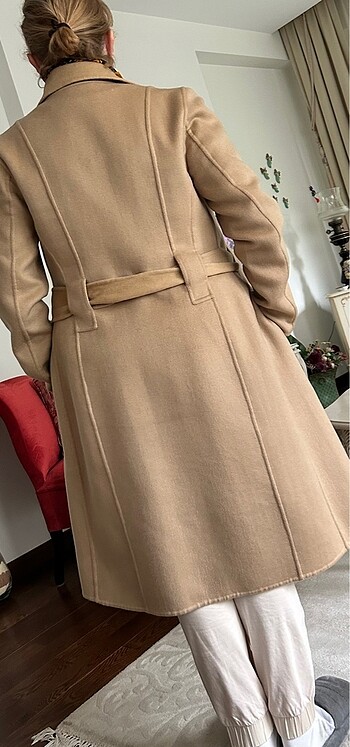 38 Beden Matc Cain marka 50 % kaşmir camel manto