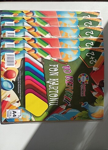 5 Paket A4 10lu Fon Kartonu
