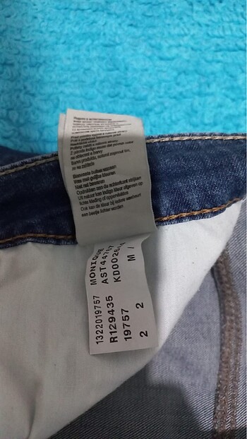 m Beden Mavi Jeans Kot Etek