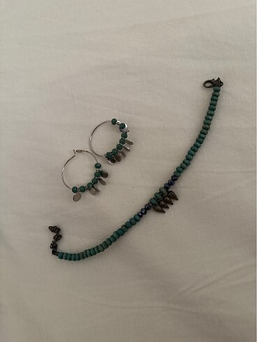 Küpe ve bileklik set