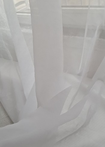 Modern Klasik Beyaz Tül Perde - Görsel 4