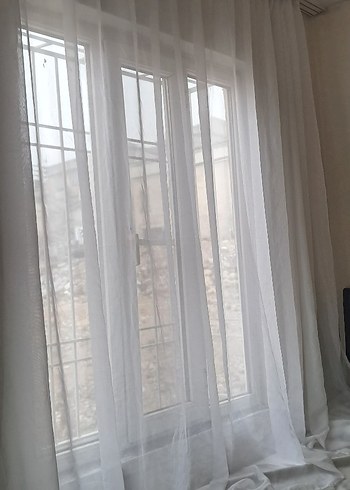 Modern Klasik Beyaz Tül Perde - Görsel 3