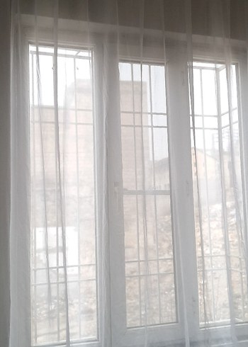 Modern Klasik Beyaz Tül Perde - Görsel 6