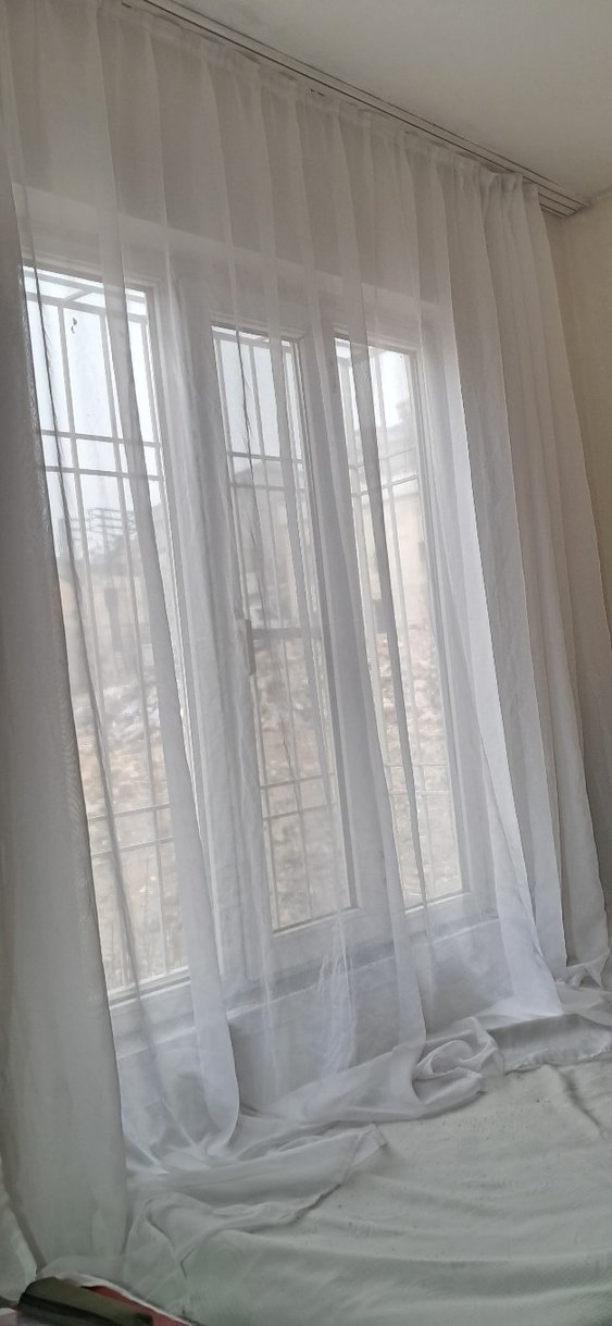 Modern Klasik Beyaz Tül Perde - Görsel 2