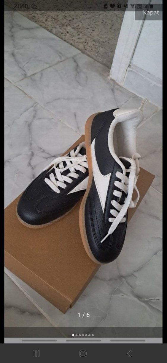 Siyah Kadın Spor Ayakkabı - Görsel 2