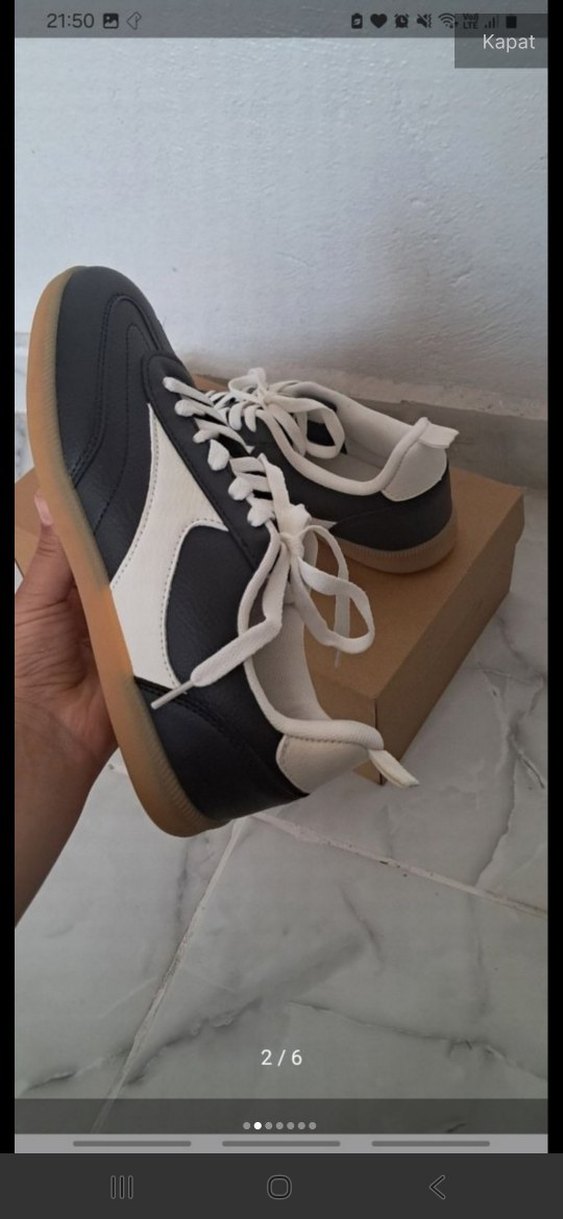 Siyah Kadın Spor Ayakkabı - Görsel 3