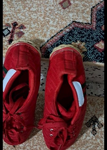 Kırmızı Bağcıklı erkek Spor Ayakkabı - Görsel 2