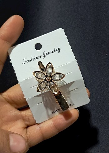 Boncuklu Altın Renkli Kadın Saç Tokası - Görsel 3