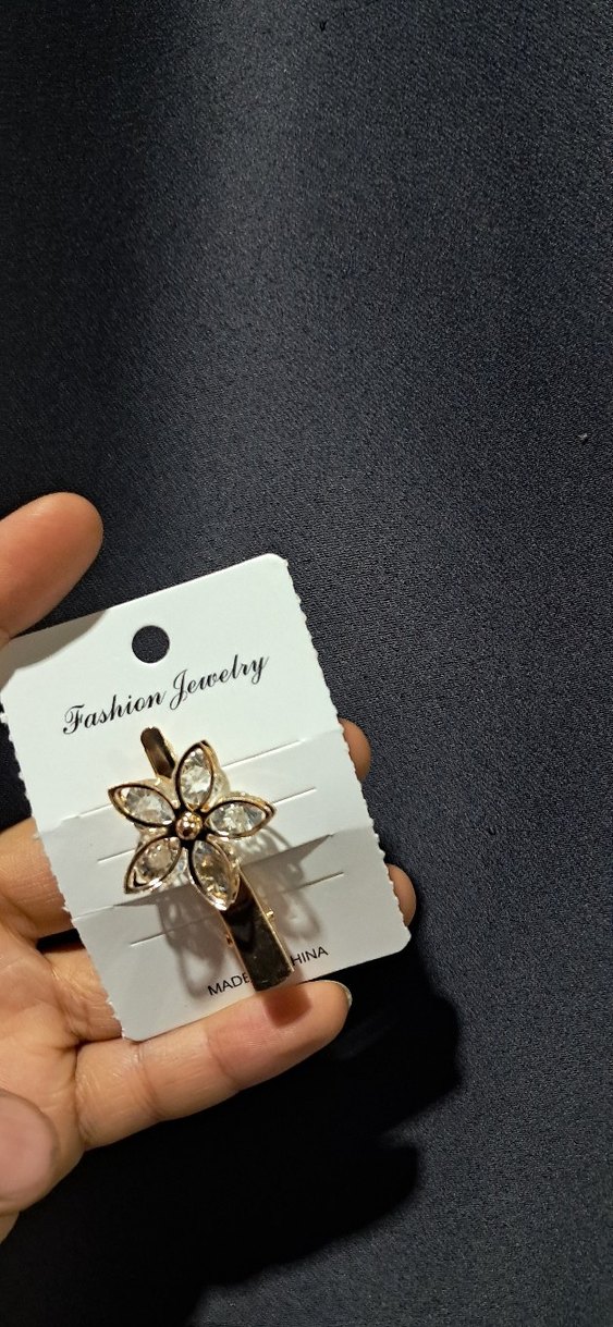 Boncuklu Altın Renkli Kadın Saç Tokası - Görsel 2