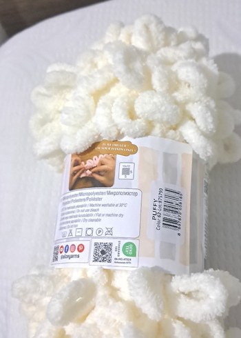 Alize puffy Krem ilmekli ip 62 no - Görsel 4