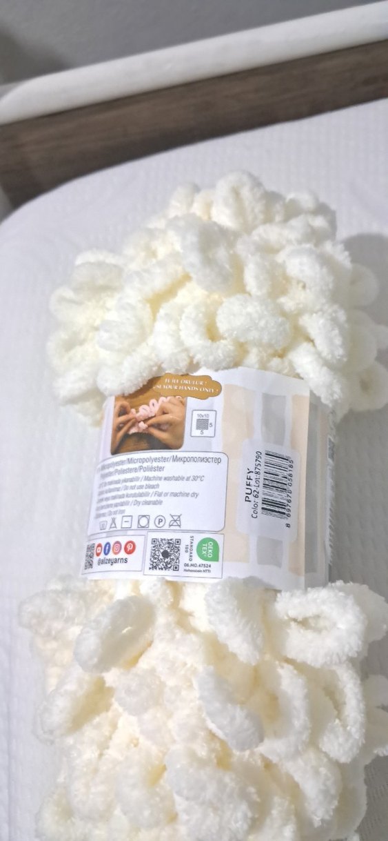 Alize puffy Krem ilmekli ip 62 no - Görsel 4