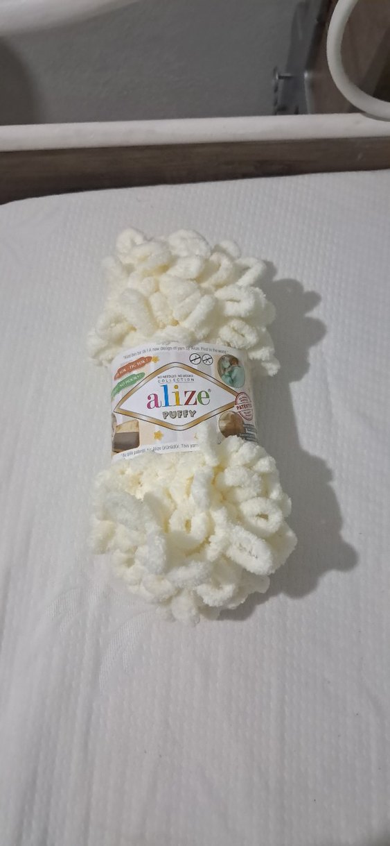 Alize puffy Krem ilmekli ip 62 no - Görsel 2