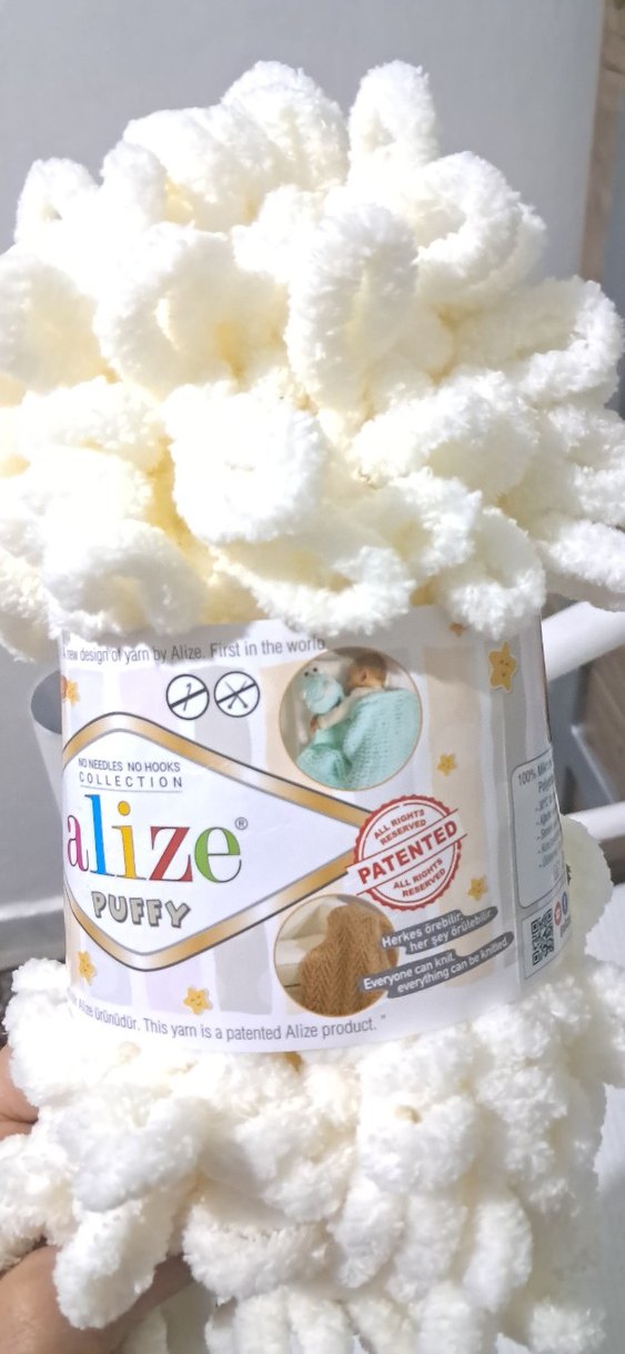 Alize puffy Krem ilmekli ip 62 no - Görsel 3